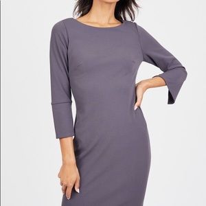 🎉 3/28 Host Pick!🎉 Calvin Klein Slit Sleeve Sheath Dress - Grey - Size 8 - NWT